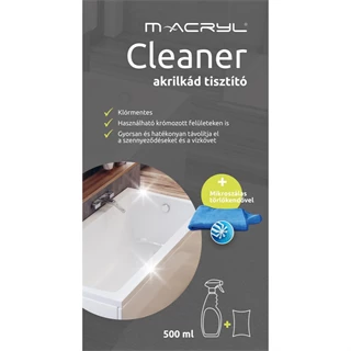M-Acryl Cleaner akril kád tisztítószer törlőkendővel 15403
