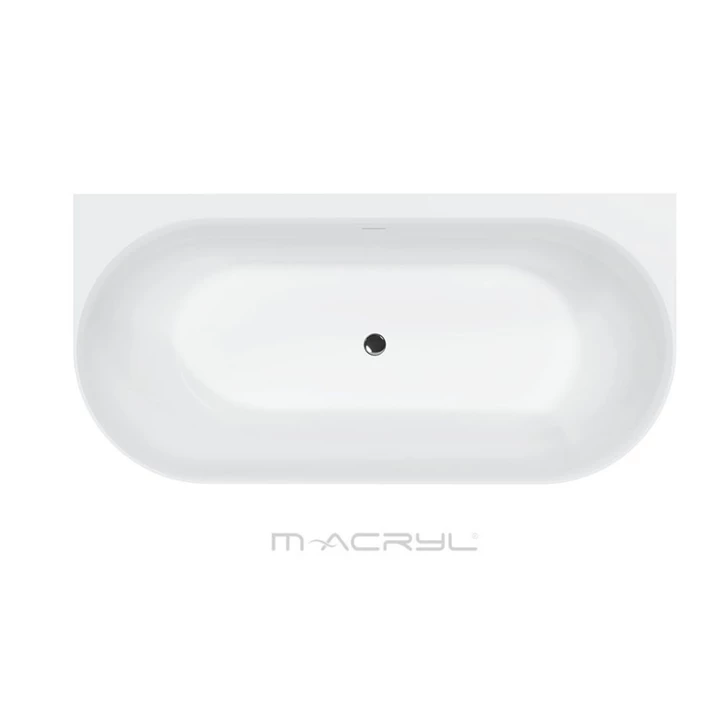 M-Acryl M-Acryl Rose kád 168x82 + előlap (fehér) + láb/ króm lefolyó 12596