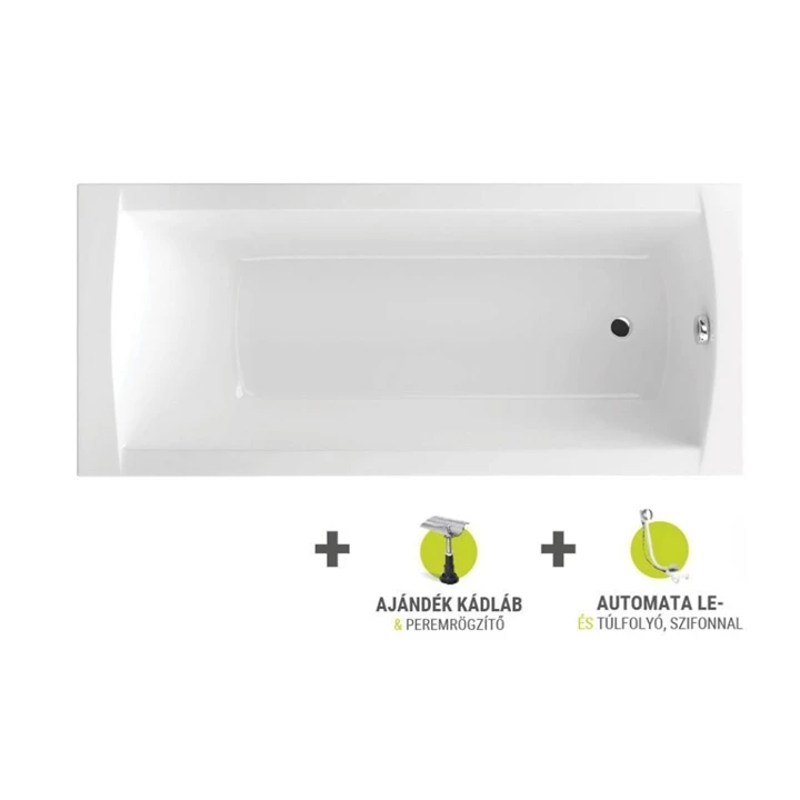 M-Acryl VIVA 170x75 KÁD + M-Acryl kádláb + Lefolyó 10910 M-Acryl VIVA 170x75 KÁD + M-Acryl kádláb + Lefolyó 10910