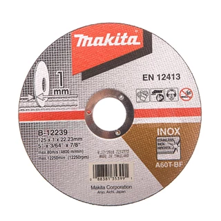 Makita vágótárcsa inox - 125 mm B-12239