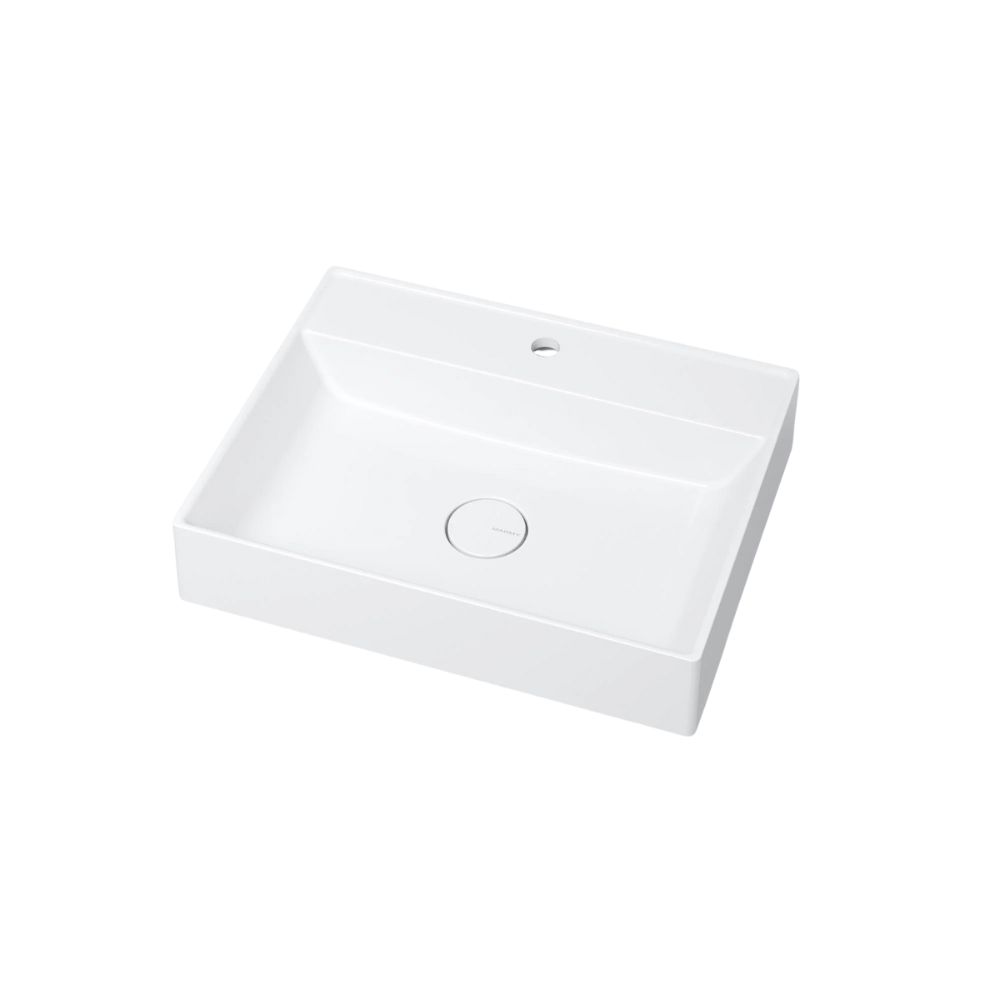 Marmy Aperol mosdó 60x47 cm, csapfurattal és túlfolyó nélkül, fényes fehér 6 301 22 06 11 18