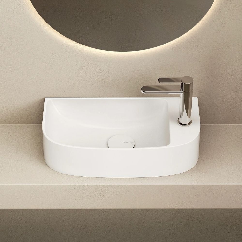 Marmy BOB 44x22 kézmosó, fényes fehér 6 301 20 04 31 18