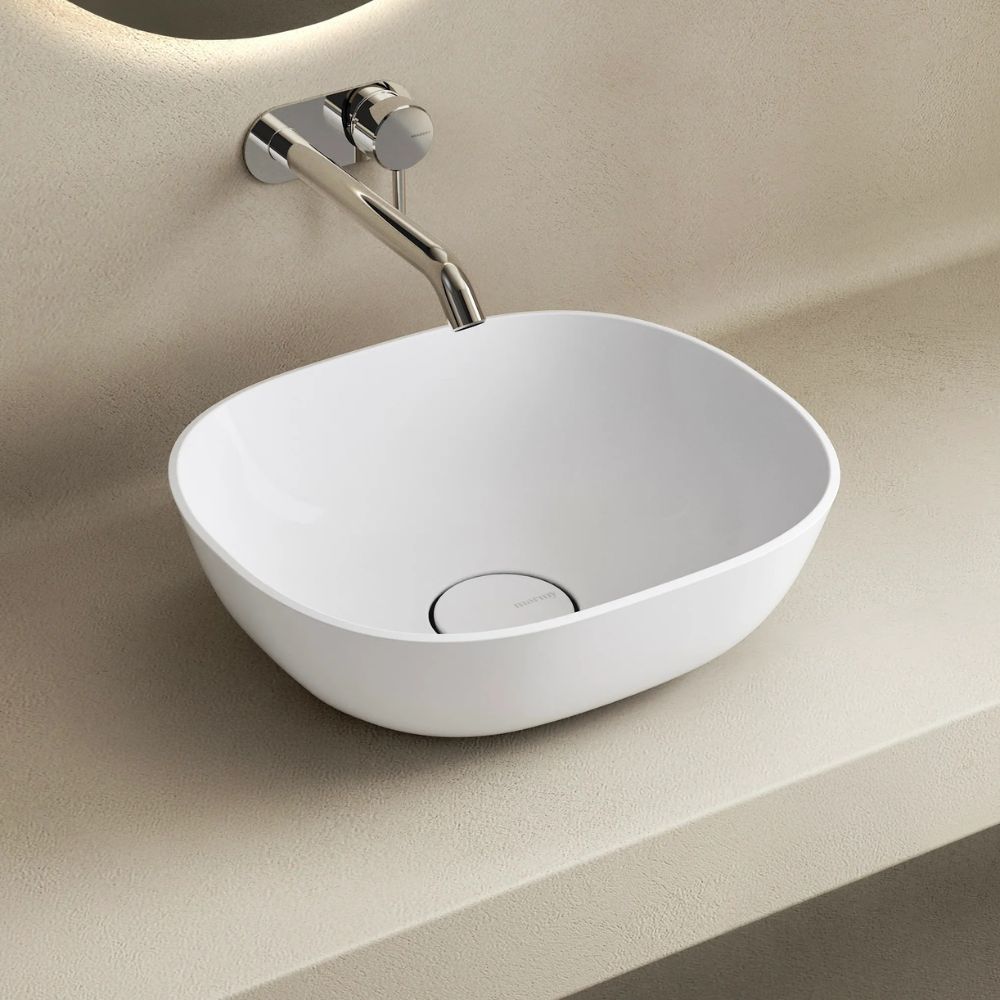 Marmy CARRARA "M" 40x35 mosdó, fényes fehér 630116041018