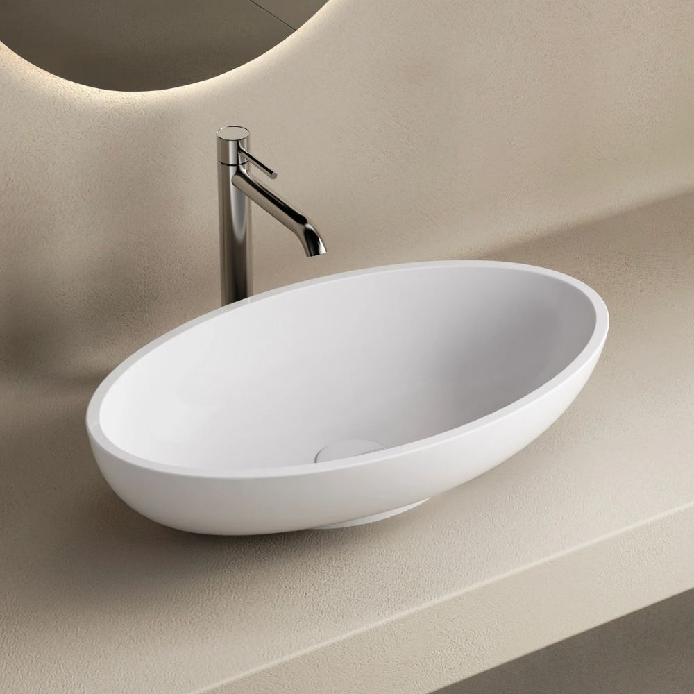 Marmy CORINA mosdó 51*30 pultra, fényes fehér, csaplyuk nélkül 6 229 13 05 10 18