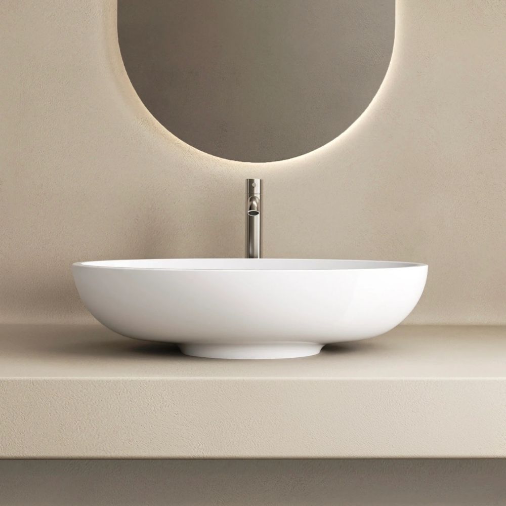 Marmy CORINA mosdó 51*30 pultra, fényes fehér, csaplyuk nélkül 6 229 13 05 10 18