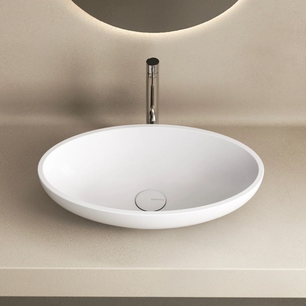 Marmy CORINA mosdó 51*30 pultra, fényes fehér, csaplyuk nélkül 6 229 13 05 10 18