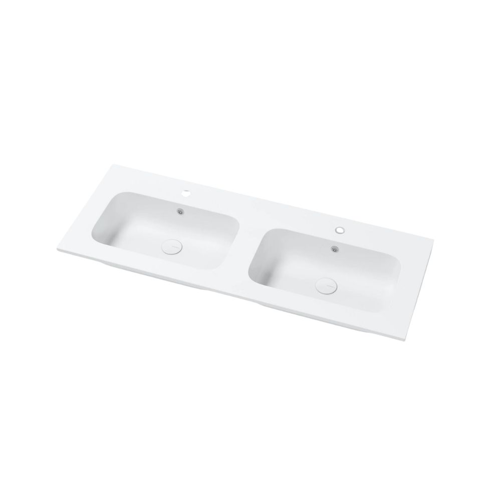 Marmy CREMONA 120x46 dupla mosdó, fényes fehér 806983124210