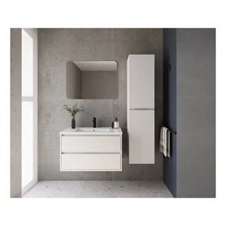 Mofém EVO Fali fürdőszobai oldalszekrény, fényes fehér F46723M28W2