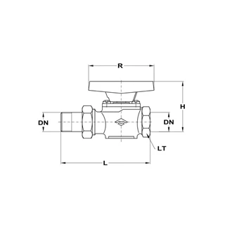 Mofém AHA golyóscsap KB csatlakozással, 1/2”, toldattal 113-0009-00 Mofém AHA golyóscsap KB csatlakozással, 1/2”, toldattal 113-0009-00