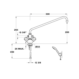 Mofém Kád-mosdó (KMT) csaptelep 145-2069-00