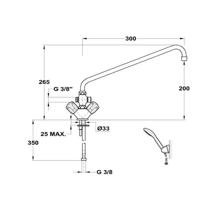 Mofém Kád-mosdó (KMT) csaptelep 145-2069-00