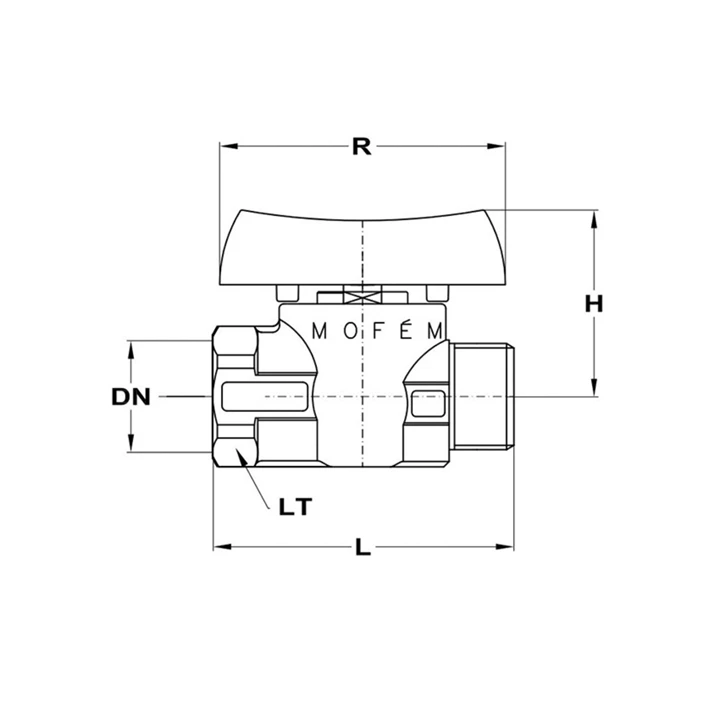 Mofém Flexum golyóscsap gázra, 1/2", fix KB csatlakozással 113-0074-40 Mofém Flexum golyóscsap gázra, 1/2", fix KB csatlakozással 113-0074-40