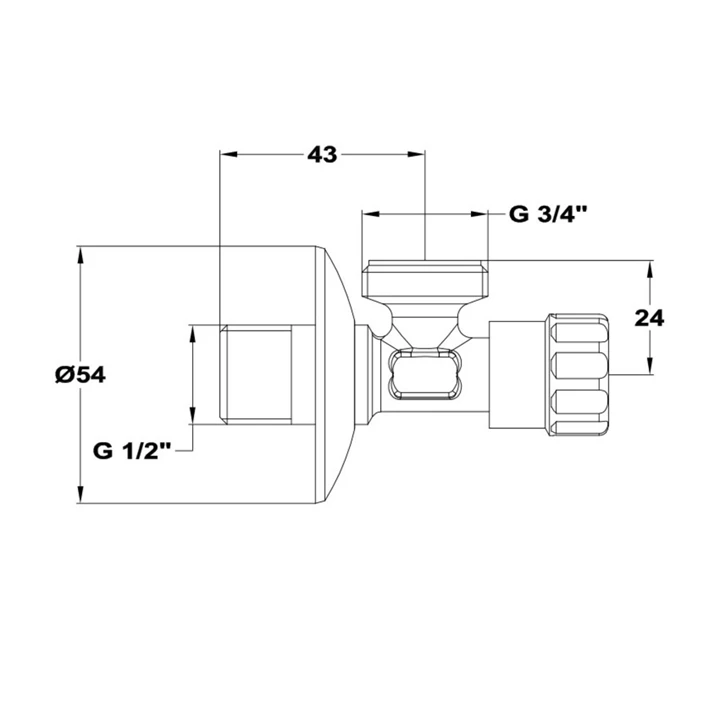 Mofém mosógéptöltő szelep, 1/2”-3/4"” 163-0014-00 Mofém mosógéptöltő szelep, 1/2”-3/4"” 163-0014-00