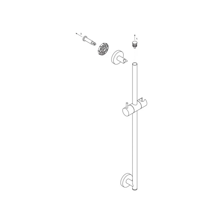 Mofém Basic zuhanyrúd, 550mm, R18mm 275-0034-07 Mofém Basic zuhanyrúd, 550mm, R18mm 275-0034-07