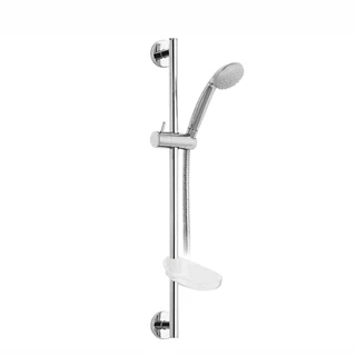 Mofém Basic zuhanyszett, Basic kézizuhany + Basic zuhanyrúd (550mm), fém gégecső 275-0031-07