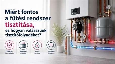 Miért fontos a fűtési rendszer tisztítása, és hogyan válasszunk tisztítófolyadékot?