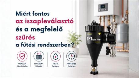 Miért fontos az iszapleválasztó és a megfelelő szűrés a fűtési rendszerben?