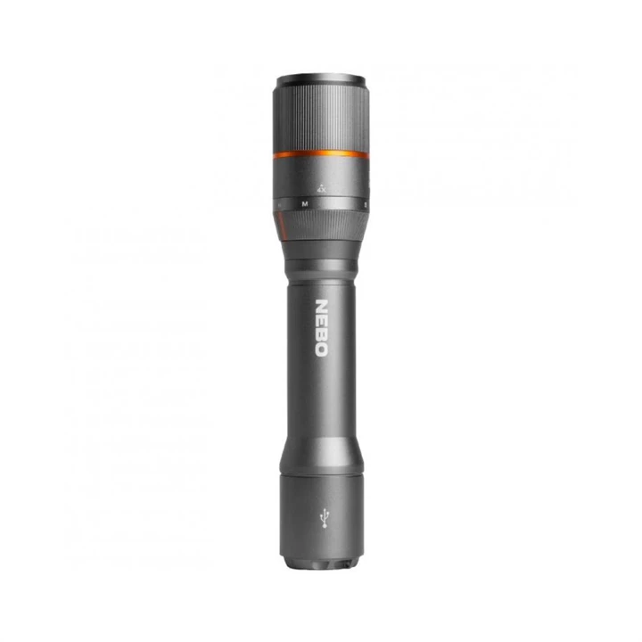 Nebo Davinci 2000 zseblámpa, 2000 lm - 200 lm, 4 funkció, IP67, 4x zoom, PowerBank funkció, 2000 mAh NEB-FLT-0020-G