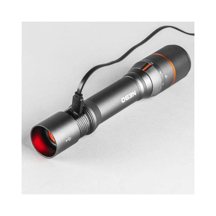 Nebo Davinci 2000 zseblámpa, 2000 lm - 200 lm, 4 funkció, IP67, 4x zoom, PowerBank funkció, 2000 mAh NEB-FLT-0020-G