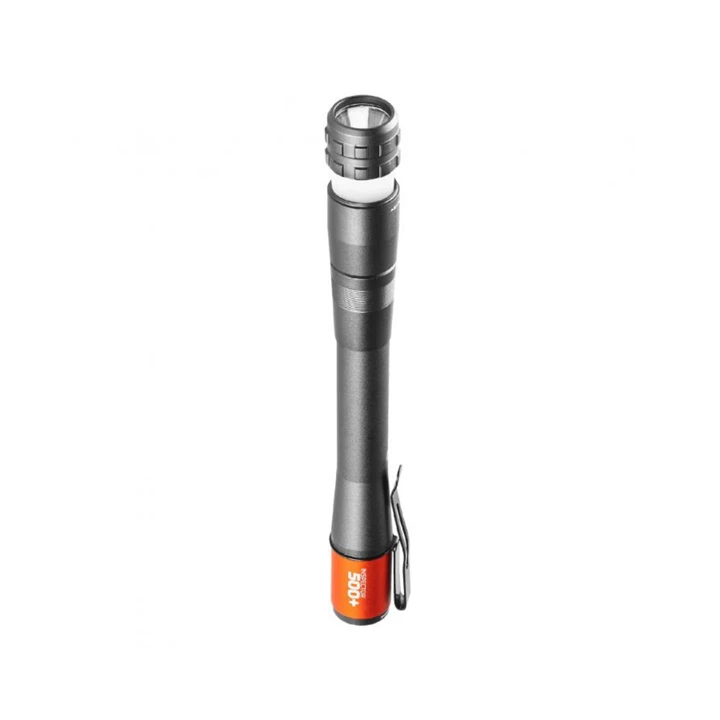 Nebo Inspector 500+ zseblámpa, 500lm-20lm, 8 mód, FlexPower, Smart PC IPX7, 750 mAh, mágneses NEB-POC-1000-G