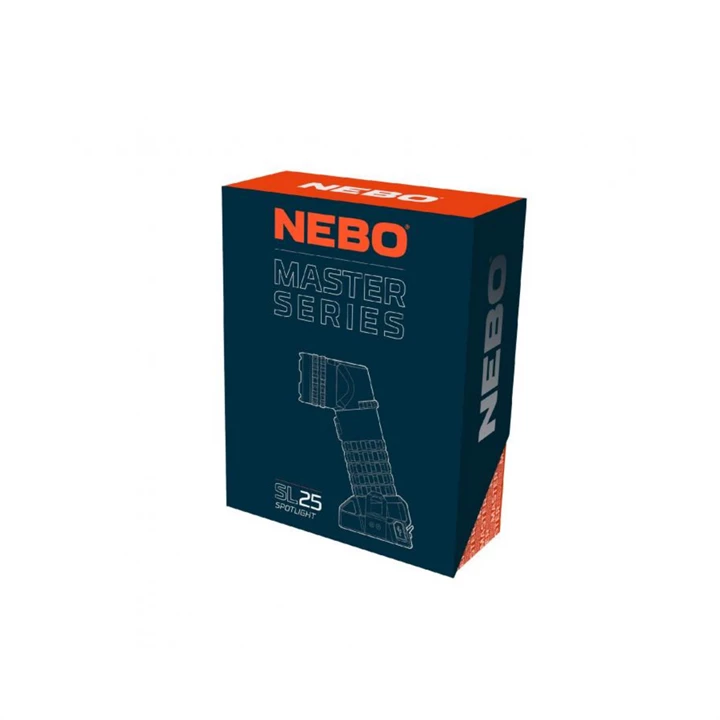 Nebo Master Series SL25 keresőlámpa, 600lm, 400 m, 3 funkció, IP67, állványra szer., mágneses NEB-SPT-1005-G