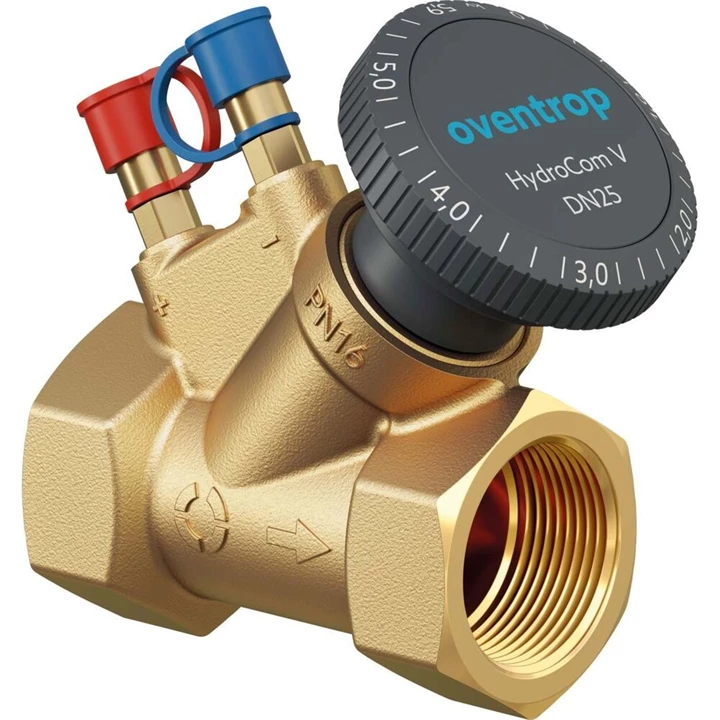Oventrop Hydrocom V statikus strangszabályzó hydroport csatlakozóval, PN16, DN32, BM, 5/4" 1062710