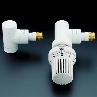 Oventrop E típusú termosztatikus szelep, sarok, PN10, DN15, 1/2", aranyozott 1163072