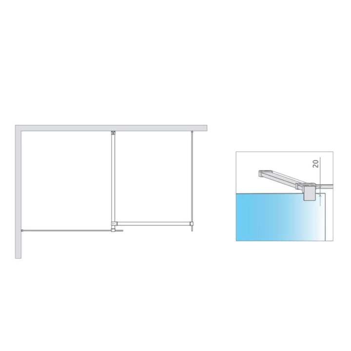 Radaway összekötő adapter, fekete 389000-54 Radaway összekötő adapter, fekete 389000-54