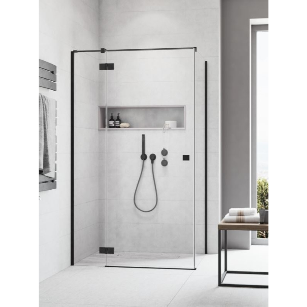 Radaway Essenza Black KDJ 90 B zuhanykabin ajtó, fekete 1385044-54-01L