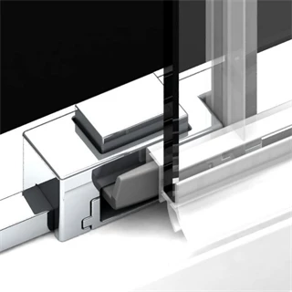 Radaway Idea DWD 170x200,5 görgős zuhanyajtó dupla tolóajtóval, oldal fiy részekkel 387127-01-01