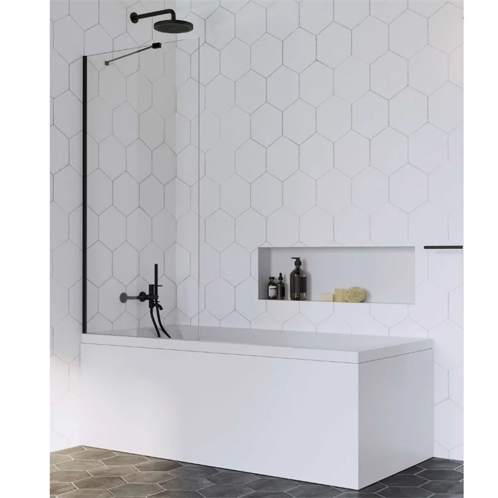 Radaway Idea Black PNJ 70 kádparaván, fekete 10001070-54-01