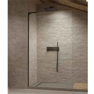 Radaway Modo SL II Black Walk-in fekete zuhanyfal, balos 10319084-54-01L