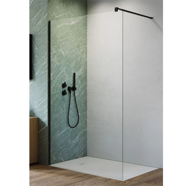 Radaway Nes Black Walk-in II fekete zuhanyfal 110 x 200 cm 10013110-54-01