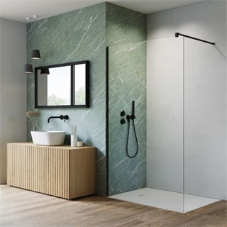 Radaway Nes Black Walk-in II fekete zuhanyfal 110 x 200 cm 10013110-54-01