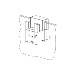 Radaway törölköző tartó zuhanykabinhoz WR-001