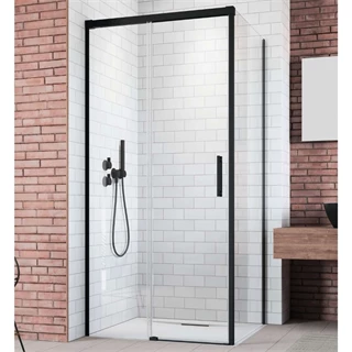 Radaway Idea Black KDJ 100 B szögletes fekete zuhanykabin ajtó 387040-54-01L
