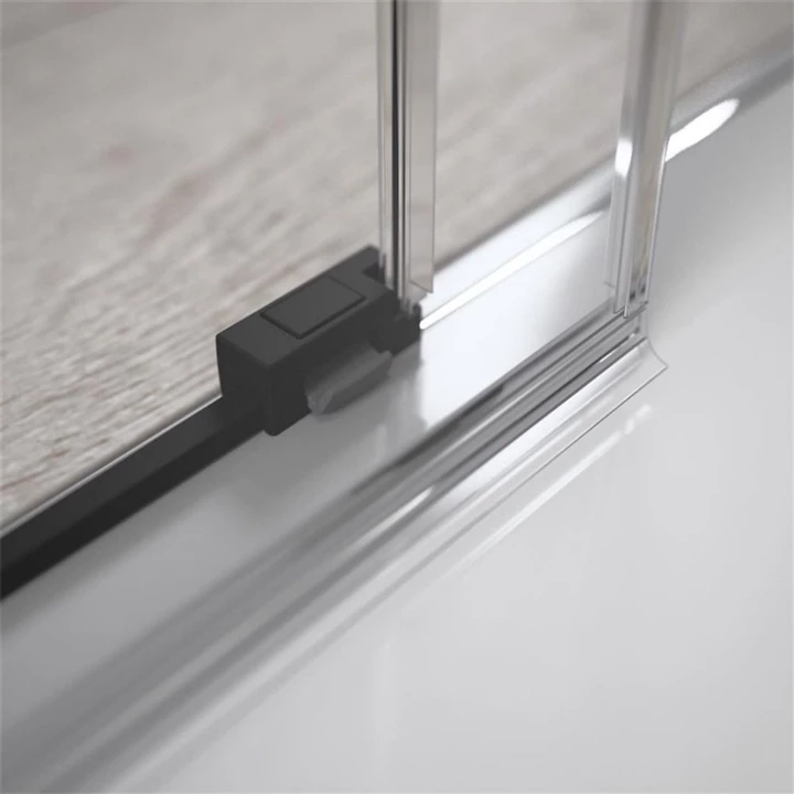 Radaway Idea Black KDJ 100 B szögletes fekete zuhanykabin ajtó 387040-54-01L