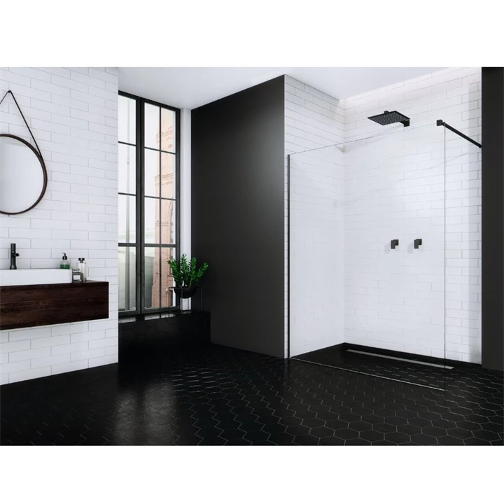 Radaway Modo New Black II 75 Walk-in zuhanyfal 389075-54-01 Radaway Modo New Black II 75 Walk-in zuhanyfal 389075-54-01