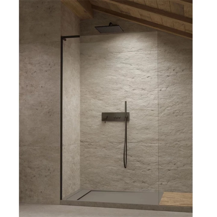 Radaway Modo SL II 80 J zuhanyfal jobbos 800x2000x8mm, fekete 10319084-54-01R