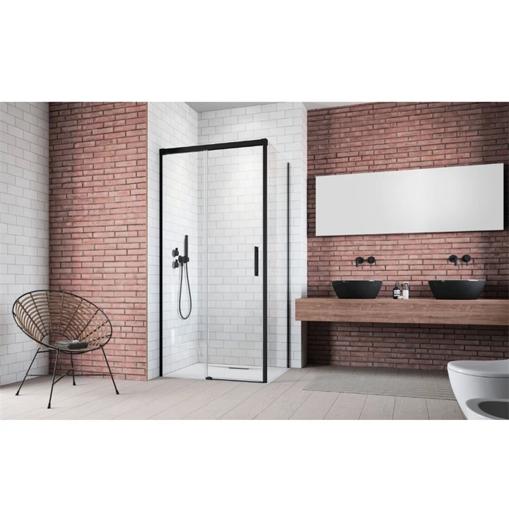 Radaway Idea Black S1 80 J fekete zuhanykabin oldalfal 387051-54-01R