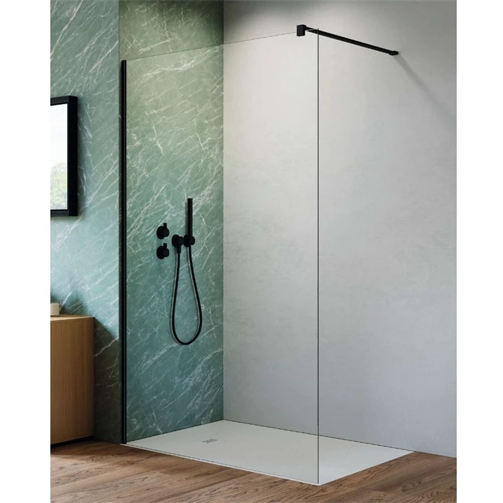 Radaway Nes Black Walk-in II fekete zuhanyfal 90 átlátszó 10013090-54-01
