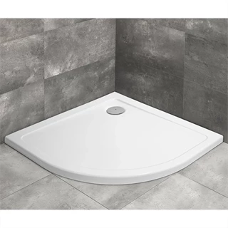 Radaway Doros A íves zuhanytálca 80x80 fehér, ajándék szifonnal SDRA8080-01