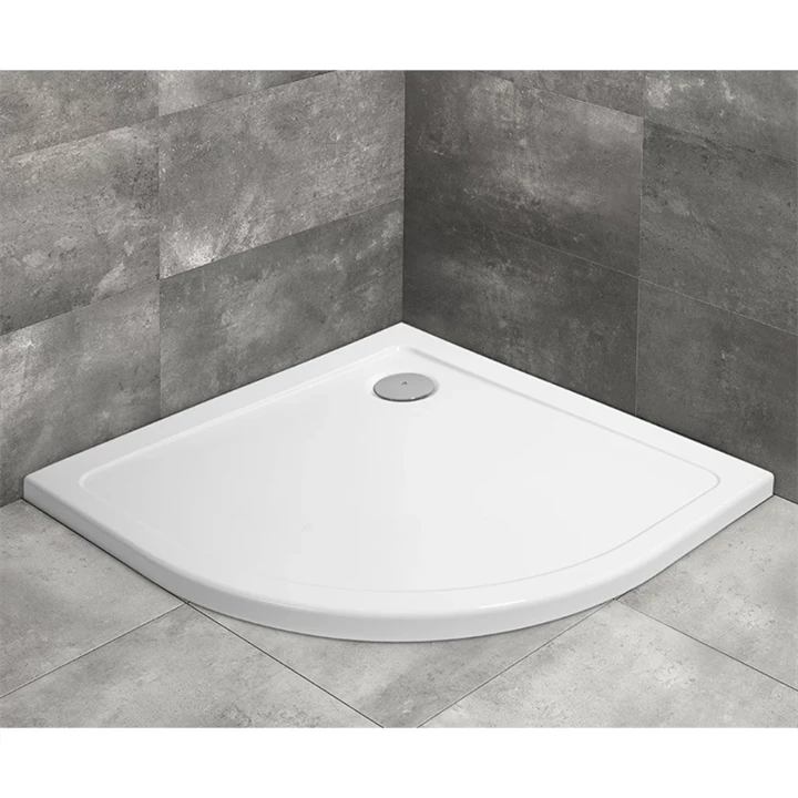 Radaway Doros A íves zuhanytálca 90x90 fehér, ajándék szifonnal SDRA9090-01