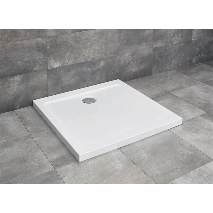Radaway Doros C szögletes zuhanytálca 80x80 fehér, ajándék szifonnal SDRC8080-01