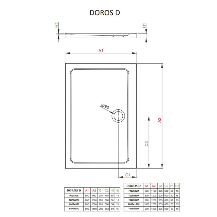 Radaway Doros D szögletes zuhanytálca 120x80 fehér, ajándék szifonnal SDRD1280-01 Radaway Doros D szögletes zuhanytálca 120x80 fehér, ajándék szifonnal SDRD1280-01