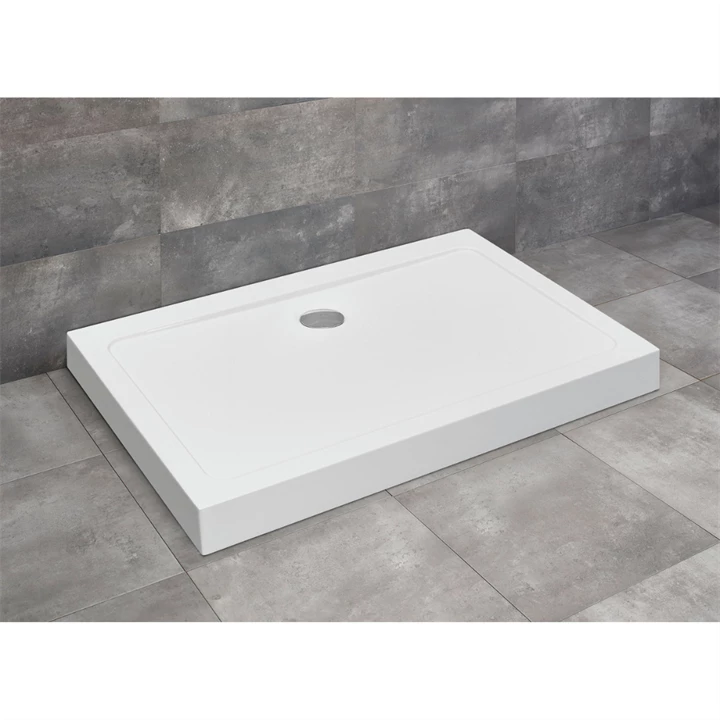 Radaway Doros Stone D szögletes zuhanytálca előlappal 100x80 fehér, ajándék szifonnal SDRD1080-05-04S