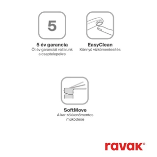 Ravak 10° Free bidécsaptelep, króm X070133 Ravak 10° Free bidécsaptelep, króm X070133