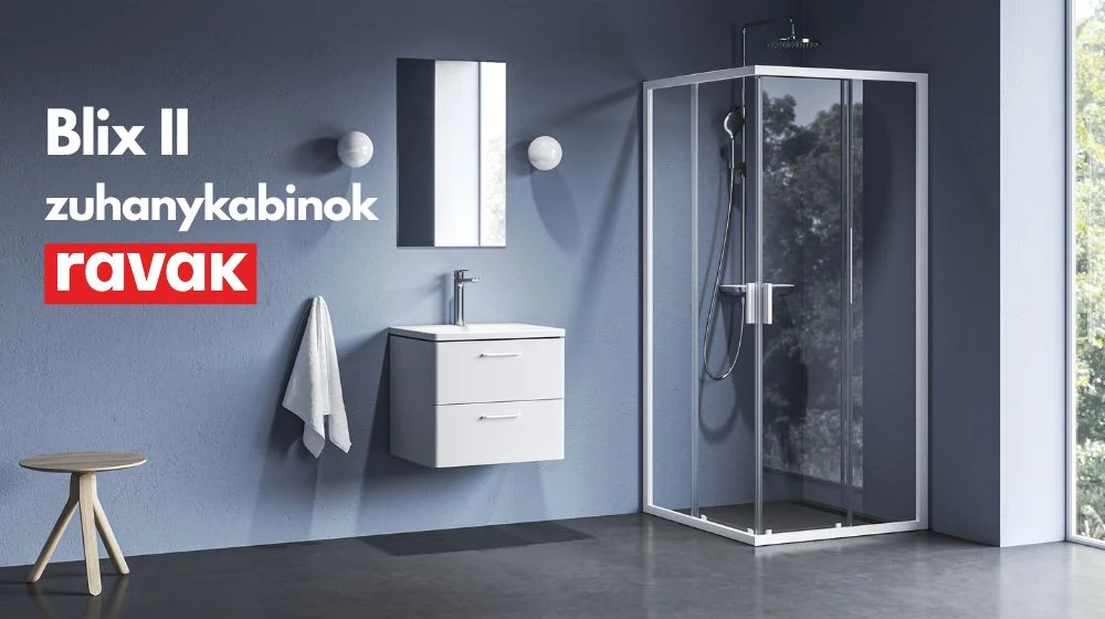 RAVAK Blix II zuhanykabin – elegancia és praktikum minden fürdőszobába