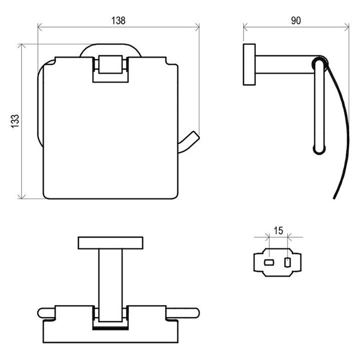 Ravak CHROME WC papír tartó CR 400 X07P191
