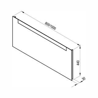 Ravak Fürdőszobai tükör Clear 800 X000000765